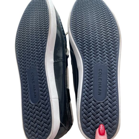 Cole Haan Resort Loafers – Navy Patent, White Laces, Sz 9, NWOT - Picture 7 of 8